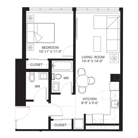 1160 Rue St. Mathieu Studio-2 Beds Apartment for Rent - Photo Gallery 32